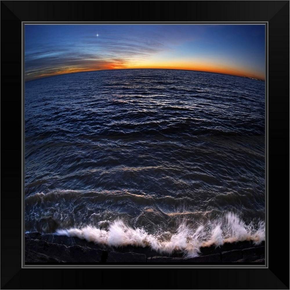 CANVAS ON DEMAND Venus Shines Brightly Before Sunrise in Buenos Aires, Argentina Black Framed Art Pr