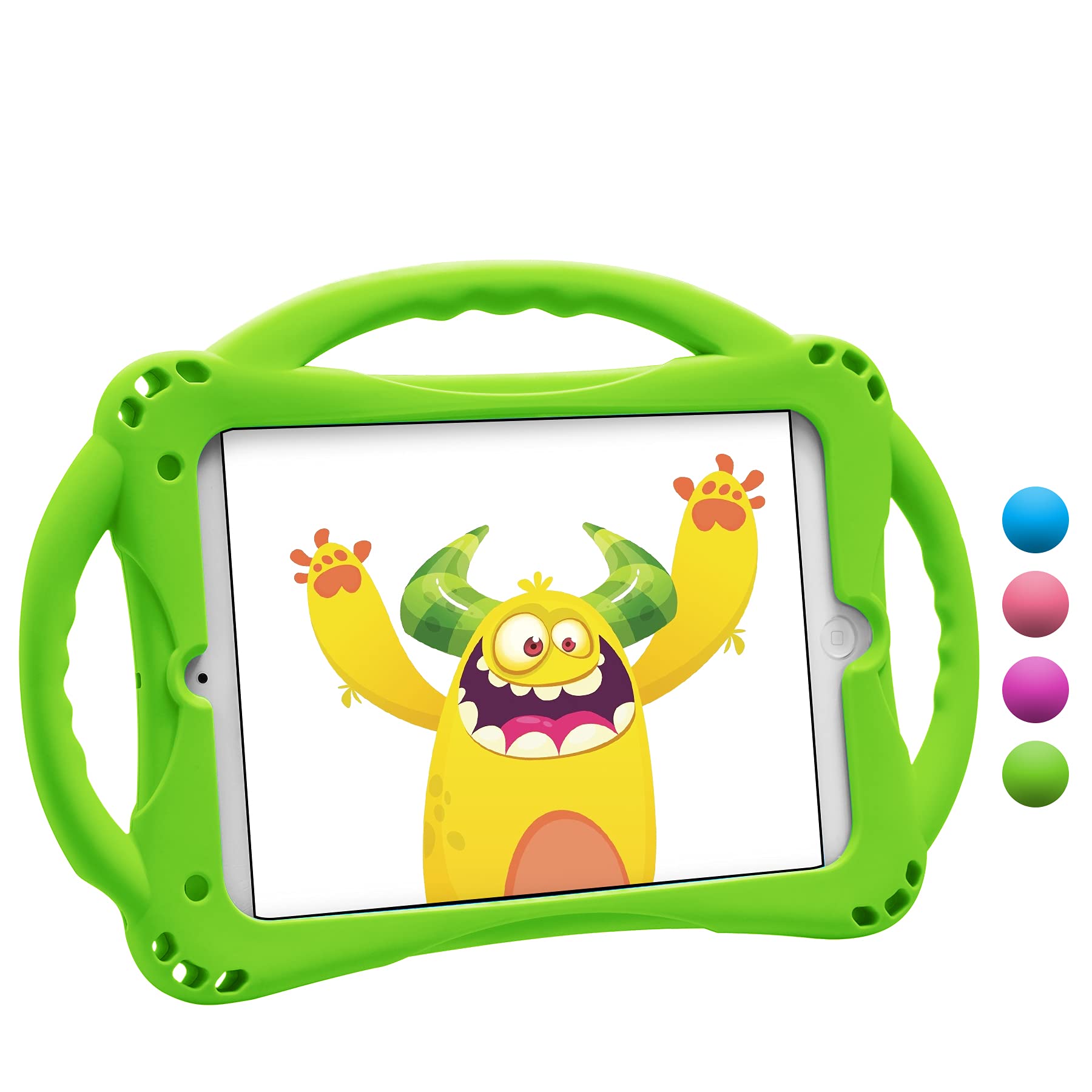 TopEsct Kids Case for iPad Mini 5/4/3/2/1,Shockproof Handle Stand Silicone Cover for iPad Mini 5/4/3/2/1 (Green) โ image 1