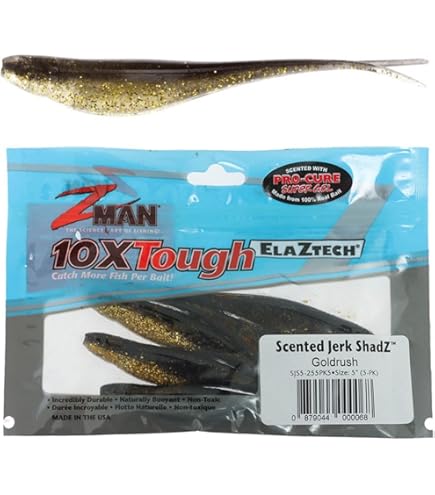 Jackさん専用5 Amazon.com : Z-Man SJS4-388PK5 Scented Jerk ShadZ, 4