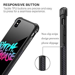 CARLOCA iPhone Xs Case,Funny Adult Bitch iPhone X