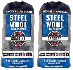 Homax Steel Wool, 12 pad, Medium Grade #1, Rhodes