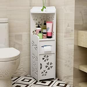 MThomes Cuarto de baño Moderno Gabinete de la Esquina Estante para