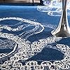 nuLOOM Octopus Tail Abstract Wool Area Rug, 3' x 5', Navy