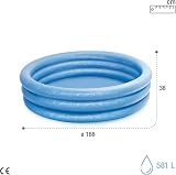 Intex 58446NP Pool Inflatable Crystal Blue Vinyle 1.68m x 38cm view 3
