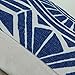 CaliTime Canvas Pillow Cover Case for Couch Sofa Home Decoration Modern Compass Geometric 12 X 20 Inches Navy Blue