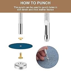 480 Sets Rivets for Leather, 4 Colors 3 Sizes
