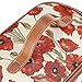 Signare Tapestry Toiletry Bag Makeup Organizer bag for Women with Poppy Flower Design (TOIL-POP)