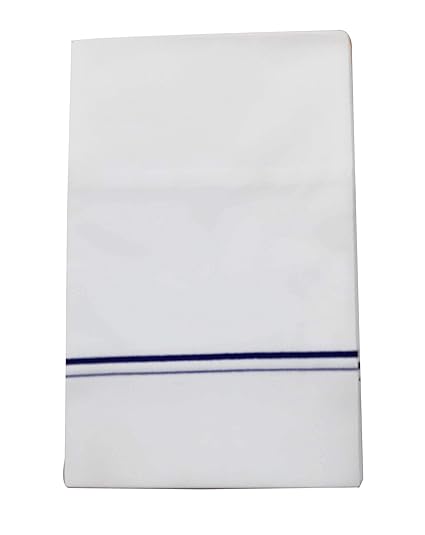Men's Bombay Dyeing Premium 100% Cotton Double Dhoti,Size-380CM*127Cm_S101,White