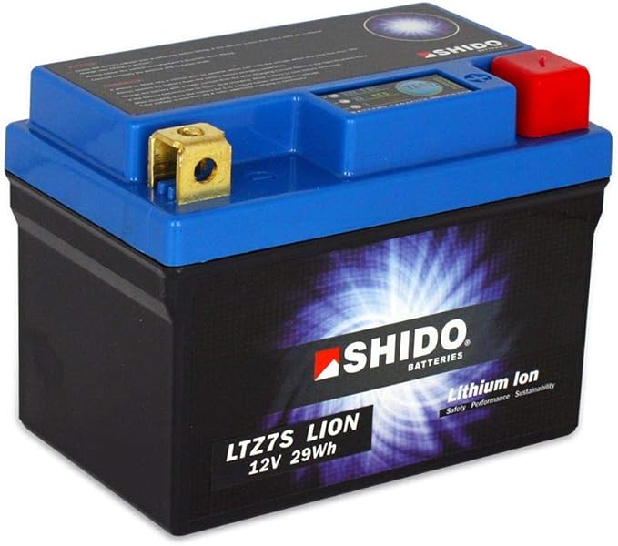 Batterie 12V 2,4AH(6AH) YTZ7S LithiumIonen Shido CBR 1000 RR Fireblade