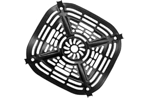 Replacement Air Fryer Grill Pan with Nonstick Coating and Air Circulation Design, Compatible with Crispi Air Fryer FN101GY, S
