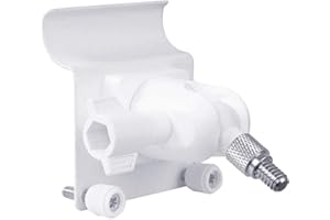 [Upgraded Version] HOLACA Vinyl Siding Clips for Arlo ZUMIMALL Ring Eufy Security Camera, Hanger Hooks for Mounting Security Camera, Weatherproof Stainless Steel Material (1 Pack, White)