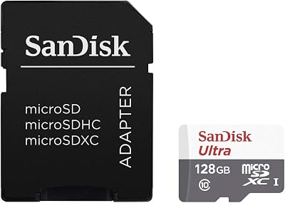 SanDisk Ultra microSDXC 128GB C10 Memory Card for Android Smartphones Tablets