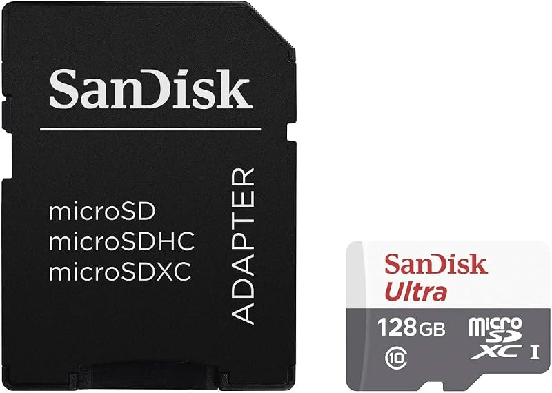 SanDisk Ultra microSDXC 128GB C10 Memory Card for Android Smartphones Tablets
