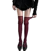 Starella Women Over Knee Stockings Warmers Slouch Top Thigh High Socks for Boots