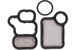 NewYall VVT VTEC Solenoid Gasket Valve Cover Set Spool Valve Filter Screen for Honda Accord Civic CR-V Element Element for Acura RDX RSX TSX 2002-2015 917-176