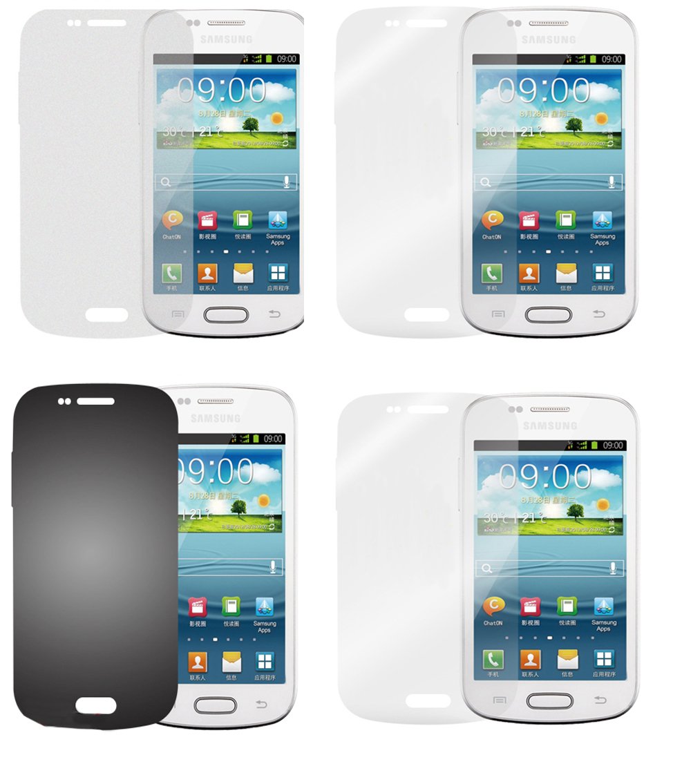 cadorabo - 4 x Screen Protector Pack HQ for > Samsung Galaxy ACE 2 < - (Package: Matt/Privacy/Mirror/Anti Glare)