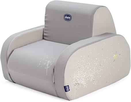 Chicco Fauteuil Twist Gris Clair 3 Configurations Divan Fauteuil Chaise Longue