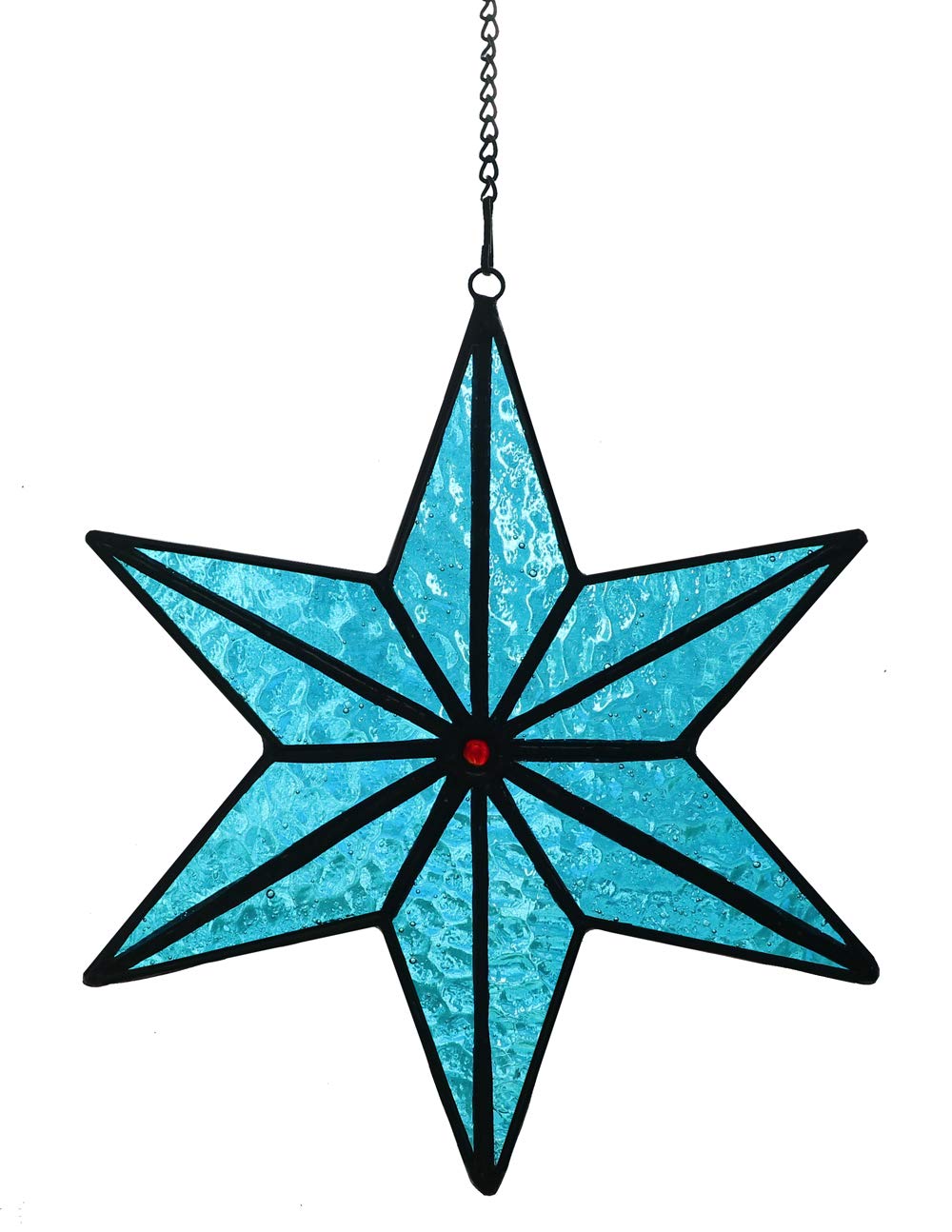 Tokira Tiffany Style Suncatcher Series For Window, Sea Blue Star Mobile Suncatcher for children, Diy Garden Hanging Ornament Decorations Craft, LS1067 15 X 17.5 CM