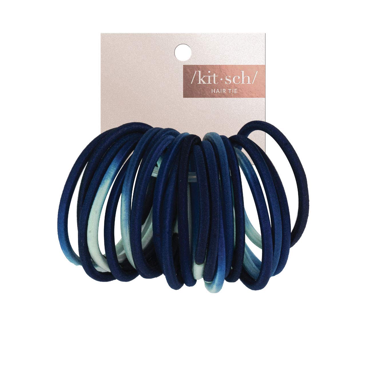 Kitsch Ombr&eacute; Hair Elastics, Hair Ties for Women, Elastic Hair Bands (Navy)
