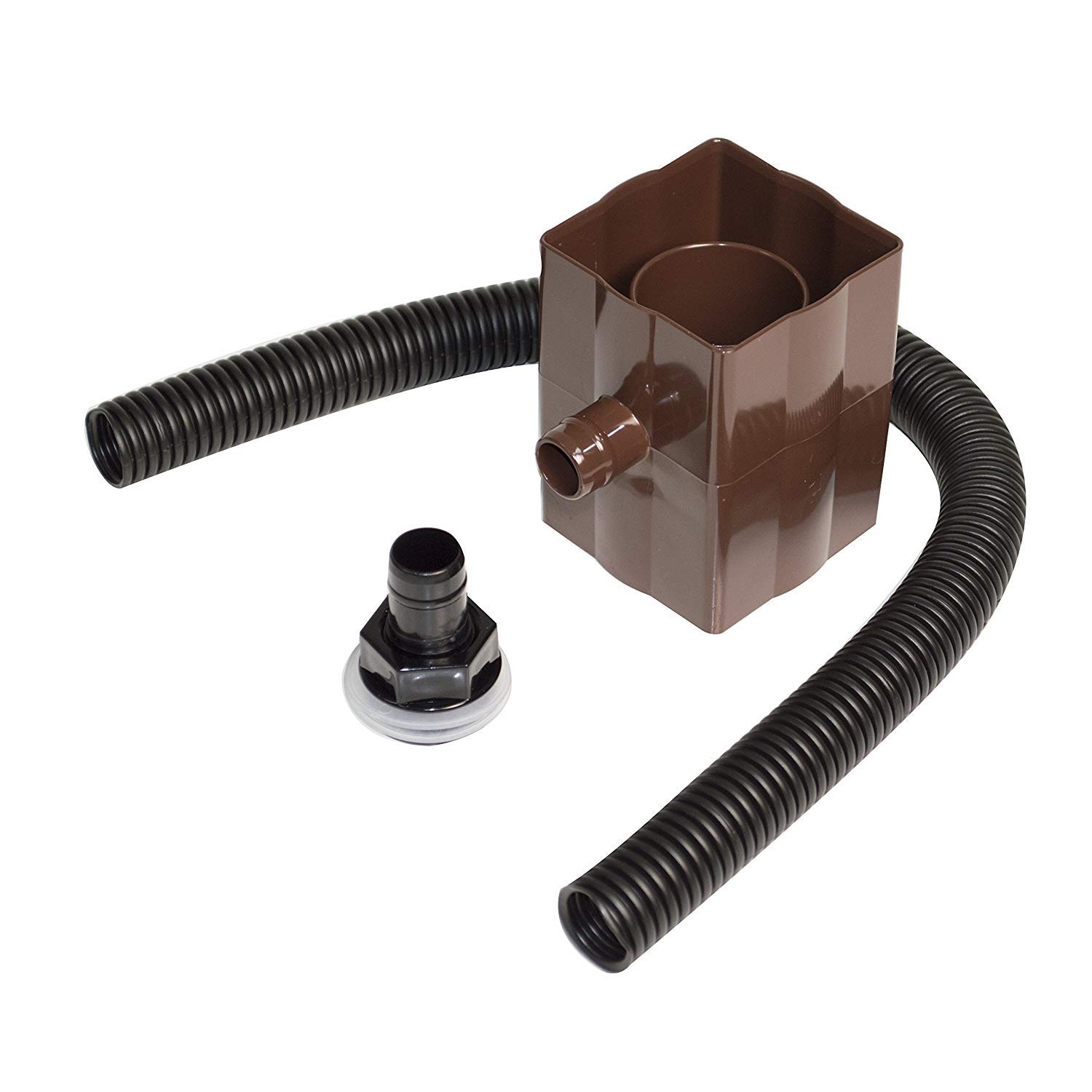 FloPlast RVS1Br Rainwater Diverter - Brown โ image 1