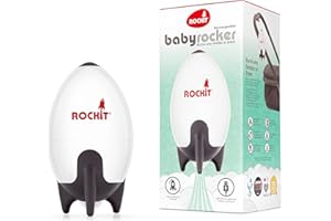 Rockit Baby Rocker USB Rechargeable - Hands-Free Portable Rocker Sleep Aid Soother Gently Rocks Stroller or Buggy - Adjustable Speed 60-Min Timer - Fits Pushchairs & Prams Creates Automatic Bouncer
