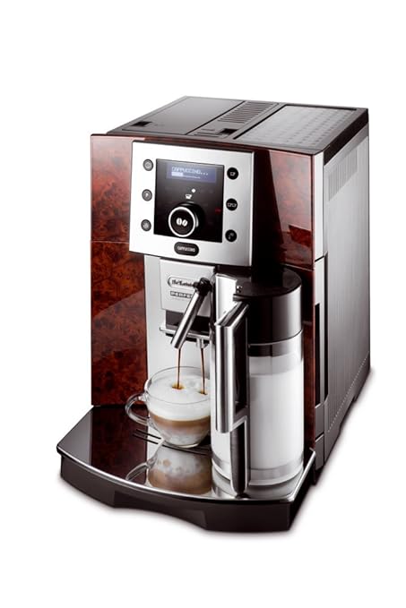 DeLonghi ESAM 5500 Kaffee-Vollautomat (Pronto Cappuccino Funktion, Milchbehälter) wurzelholzoptik
