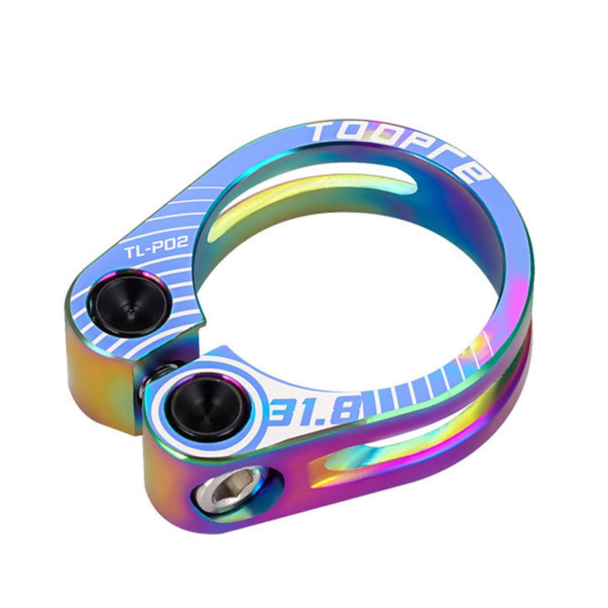 Houson Aluminum Alloy Bicycle Seat Clamp - 31.8mm Folding & Mountain Bike Post Clamp