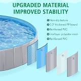 Yaheetech PVC Foldable Pet Pool Extra Large 180x30cm Grey view 6