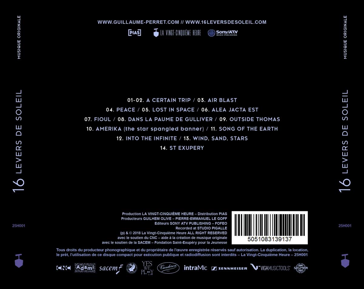 Guillaume Perret 16 Levers De Soleil Original Soundtrack Amazon Com Music
