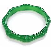 URED Jade Bangle Bracelet for Women, Good Luck Bangle, Wealth Feng Shui Bangle, Elegant Round Bracelet