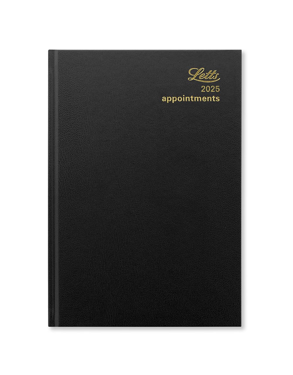 Letts of London Standard A5 day to a page 2025 diary - black