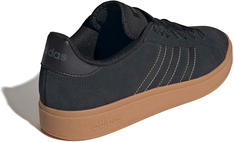 Hombre Grand Court Base 00S Shoes, Core Black/Core Black/Grey Two, 45 1/3 EU