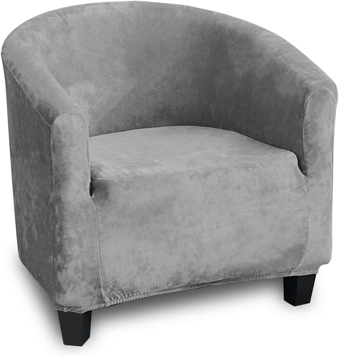 Velvet Club Chair Slipcover,High Stretch Fleece Tub Chair
