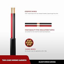 Nilight Wire Extension, 3 Feet, Play and Plug 16