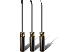 Mudder 3 Packs Tack Lifter 3 mm U Tip Nail Staple Rivet Tack Puller Screwdriver Upholstery Staple Remover Tool for Furniture 