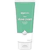 Amazon Basics 2-In-1 Moisturizing Shave Cream, Non-Foaming, Fragrance Free, 6 Fl. Oz., 2 Pack