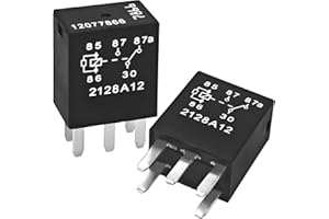 CASALYTICS Relay 12077866 (Set of 2), 5-Pin 12V Automotive Relay - Replacement for 5810-0202, G8V-RH-1C7T-R-DC12, 278003828 Compatible with Buick,Cadillac, Chevrolet, GMC