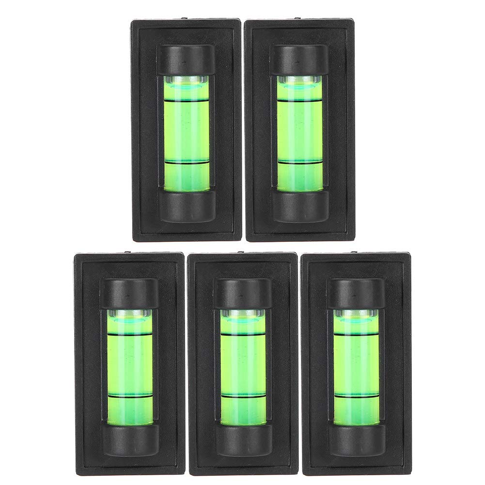 RiToEasysports Pack of 5 High Precision Level Bubble Mini Square Spirit Level for Picture Hanging,Tripods, Machines Mountaineering Camping Supplies Other Hiking and Camping Supplies