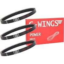 JDLLONG 3-Pack Go Kart Drive Belts - Replacement For Comet Series 40 Torque Converter