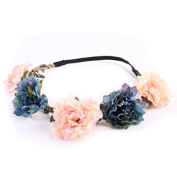 Tininna Serre Tête Bandeau Bande De Cheveux Elastique Fleur