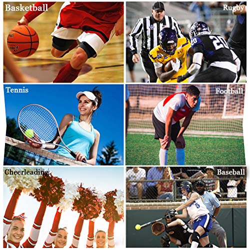 image for Soccer Socks for Youth Boys & Girls, JIBIL Knee High Ankle Support Bre