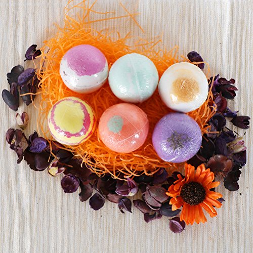 Adult Natural Bath Bomb Body Pure Essential Oil Bath Salt Blend color Fun Bath Ball Lush Spa Fizzies Rich Dry Flower 6 Pack Perfect Gift Set For Girlfriend, Boyfriend, Kids,Women, Mom