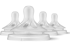 Philips Avent Natural Response Nipples, Medium Flow (Flow 3), 4-Pack, SCY963/04