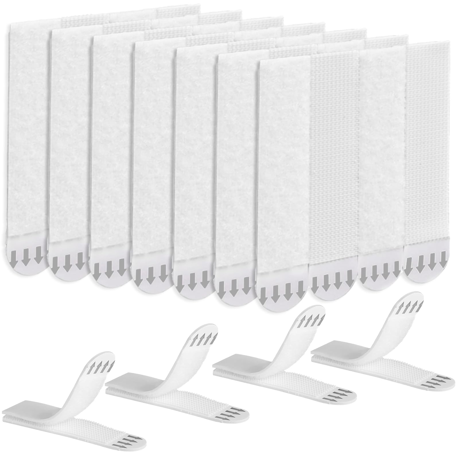 Leogony 72 Strips (36 Pairs) Photo Frame Stickers for Wall, No Damage Canvas Picture Hanging Strips 69 * 19mm