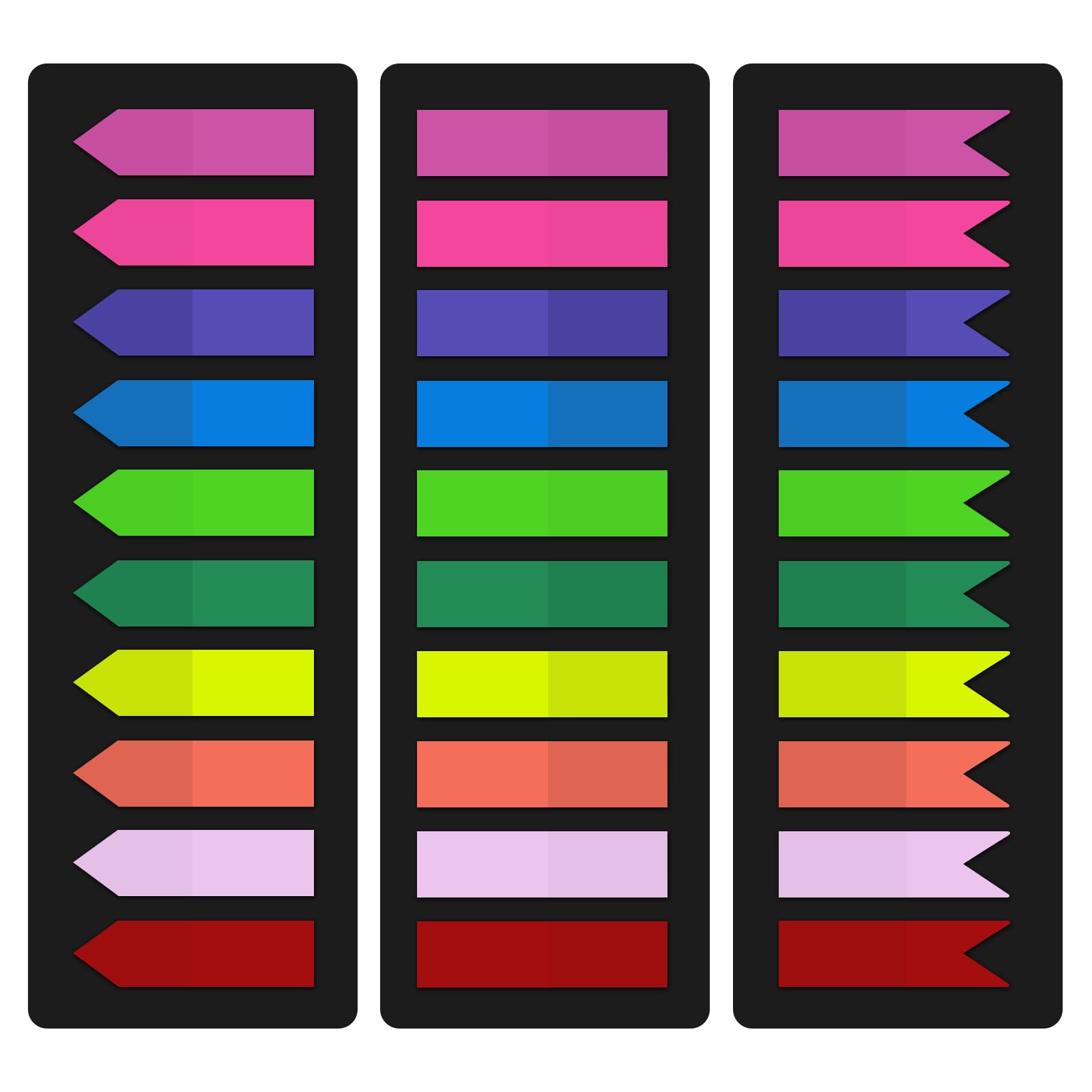 Photo 1 of KICNIC Page Markers Sticky Index Tabs 750 Pcs, Arrow Flag Tabs Self Adhesive, Sticky Notes for Page Marking and Highlighting [3 Designs, 10 Colors] Writable, Repositionable