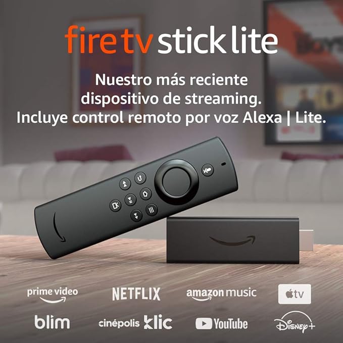 Presentamos el Fire TV Stick Lite con control remoto por voz Alexa