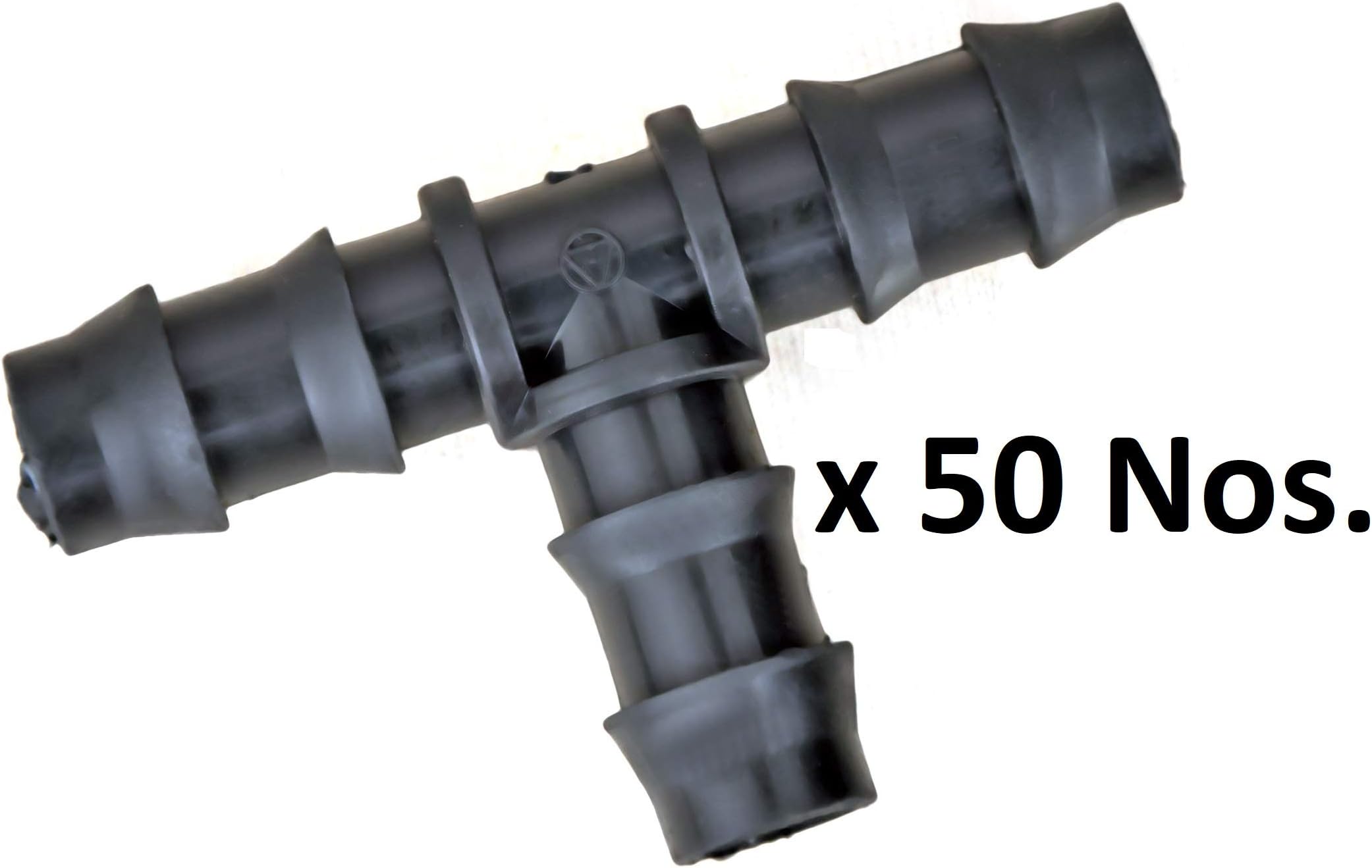 Rainflow Drip Irrigation Plant Watering TEE Connector - 16mm (50 Nos.)