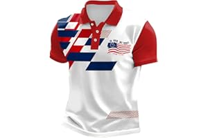 Men's in God We Trust Patriotic Polo Shirt American Flag Casual Top for Church and Daily Wear
