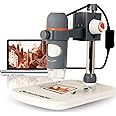 Celestron 44308 Handheld Digital Microscope Pro, 20x-200x Magnification, Grey/White