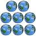 Pangda 8 Pack 16 Inch Inflatable Globe Blow up World Globe PVC Inflatable Earth Beach Ball for Playing or Teaching, Beach Ball for Kids Party Bags Summer Pool